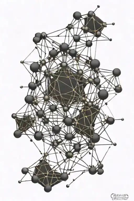 dopamine molecular structure tattoo design idea