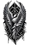 "Pynk" wings tattoo design idea