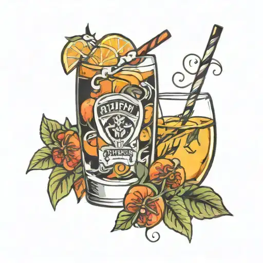 german spritz tattoo design idea