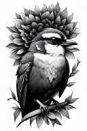 songbird tattoo design idea