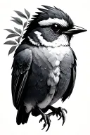 songbird tattoo design idea