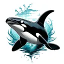 Orca tattoo design idea