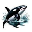 Orca tattoo design idea