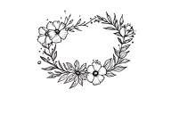 birth month flowers surrounding tattoo design idea