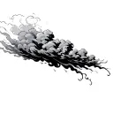 Filler Clouds and Smoke tattoo design idea