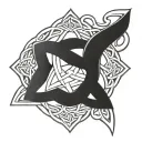 celtic trinity knot tattoo design idea