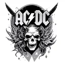AC/DC tattoo design idea