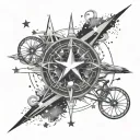 formula 1 and libra constellation tattoo design idea