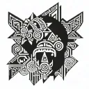 Aztec, Inca, Mayan tattoo design idea