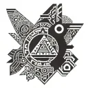 Aztec, Inca, Mayan tattoo design idea