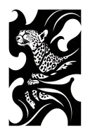 cheetah print made tattoo design idea