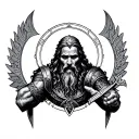 Christian Warrior tattoo design idea