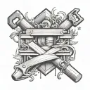 Carpentry tattoo design idea