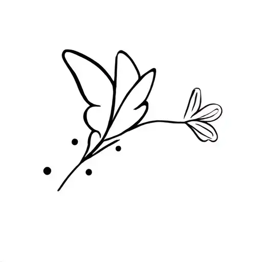 butterfly semi colon but the dot is a flower tattoo design idea