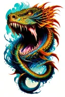 Leviathan tattoo design idea