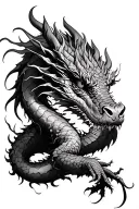 dragon wrapped with ivy vines on arm tattoo design idea