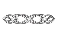 continuous celtic knot band tattoo design idea