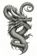 dragon Aries tattoo design idea