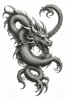 dragon Aries tattoo design idea