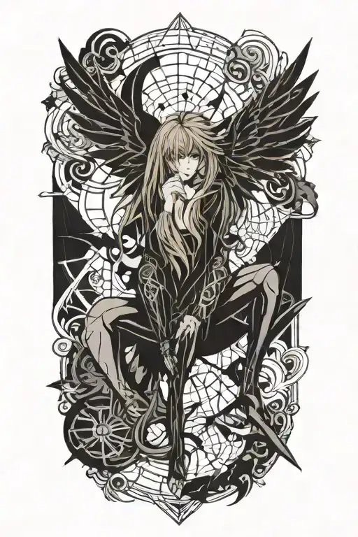 misa death note tattoo design idea