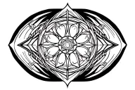 Strength enlightenment sacred tattoo design idea