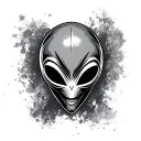 "Italien" basic alien face tattoo tattoo design idea