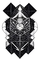 metatron cube and harmony tattoo tattoo design idea
