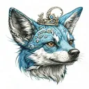 bluey tattoo design idea