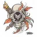 ### Tattoo Concept: A Strong and Masculine Tear  #### 1. **Overall Design** - **Bold Ripped Skin Effect**: The tattoo sh tattoo design idea