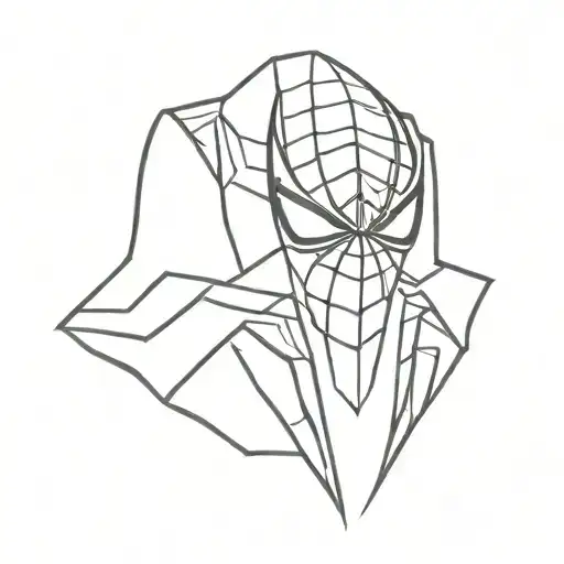 spiderman logo tattoo design idea