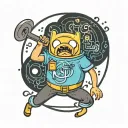 jake from adventure time tattoo design idea