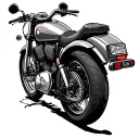 travel motorcycle tattoo design idea