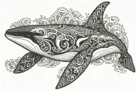 prop killer whale tattoo design idea