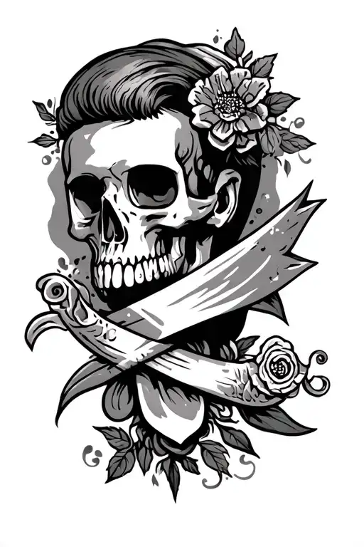 old school tattoo inside the biceps tattoo design idea