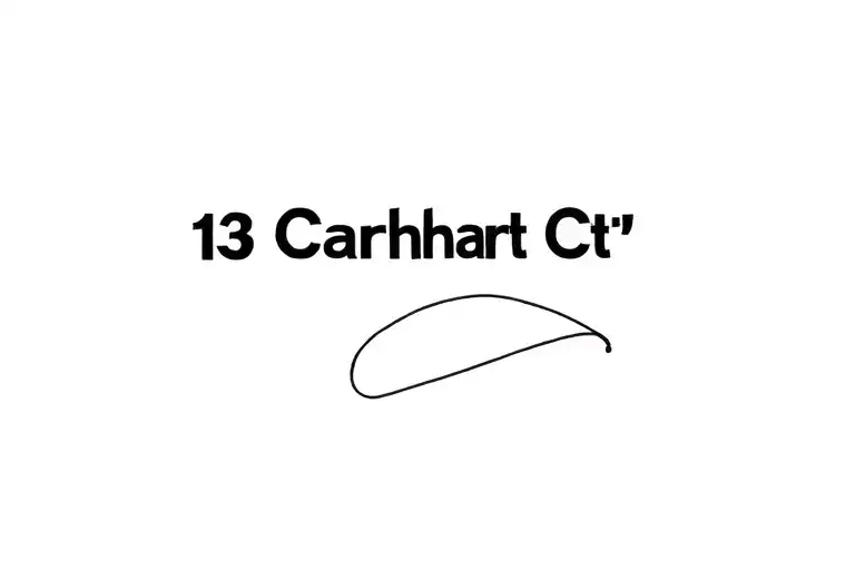 "13 Carhart Ct " "13 Carhart Ct " words "13 Carhart Court" tattoo design idea