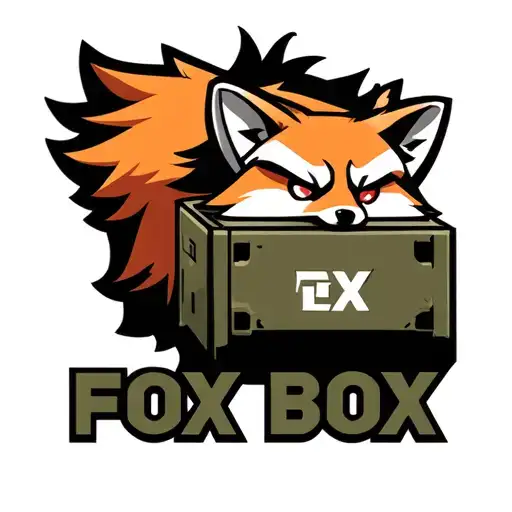 "Fox Box" "Fox Box" "Fox Box" Military Fox Box logo tattoo design idea