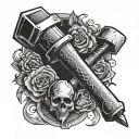 Sledgehammer tattoo design idea