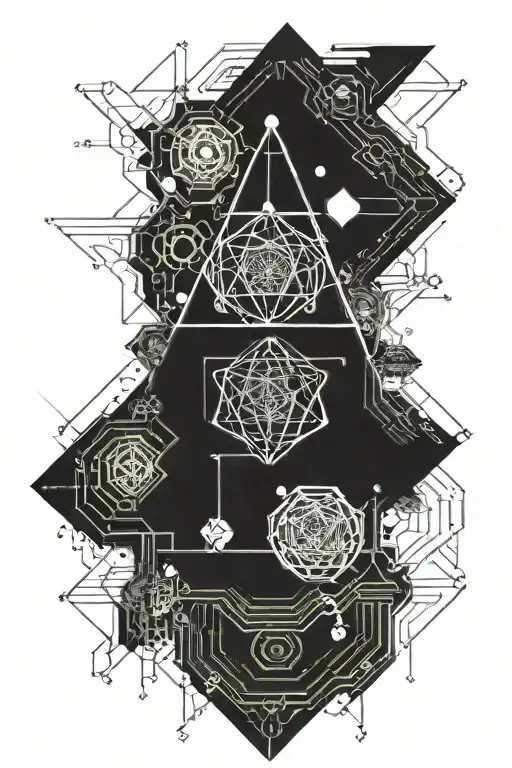 DMT sacred geometry tattoo design idea