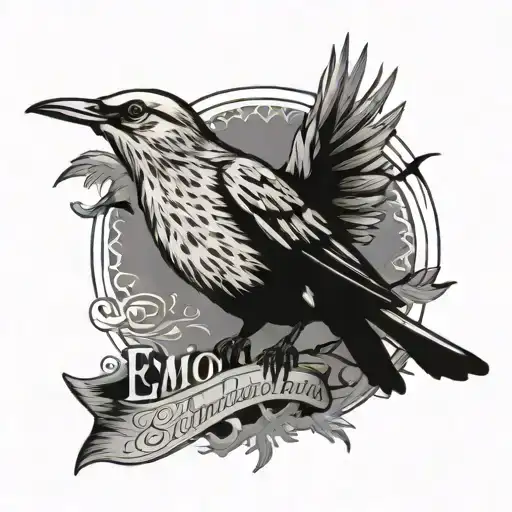 mockingbird with Eminem quote  tattoo design idea