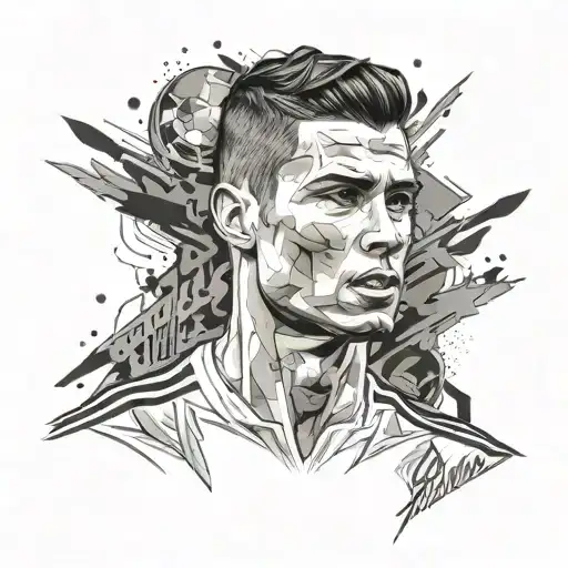 Cristiano Ronaldo ambition tattoo design idea