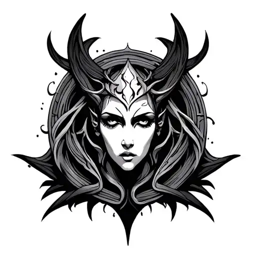 hecate symbol made tattoo design idea