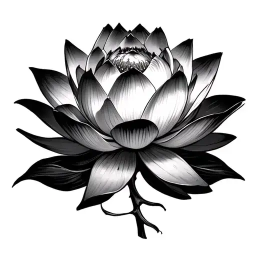 lotus inside japanese ensoh tattoo design idea