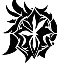 Spartan shield tattoo design idea