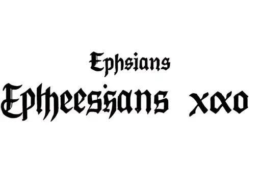 "Ephesians 2;10
xoxo" tattoo design idea