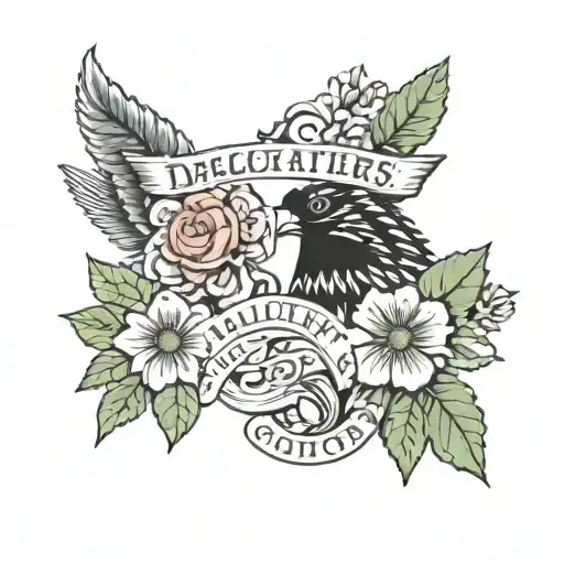 2 daughters, names bailey and kileigh, New York state and Georgia state national parks, June 21 2003 tattoo design idea