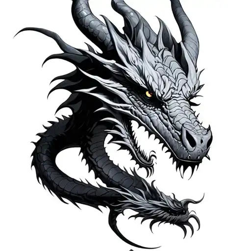 dead dragon tattoo tattoo design idea