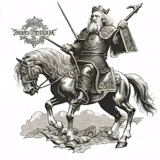 king theoden as played by Bernard hill tattoo design idea