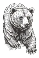 grizzly bear tattoo design idea