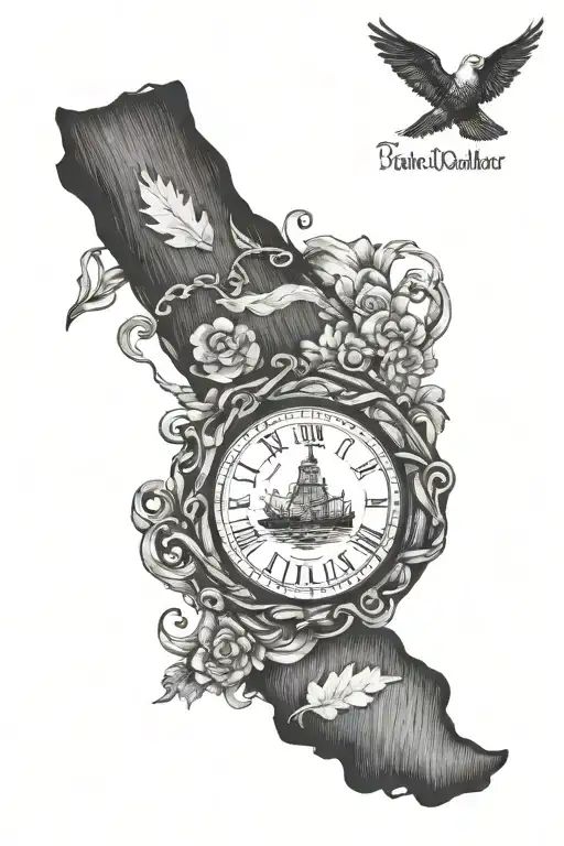 I'm A Newfoundlander Born And Bread tattoo design idea