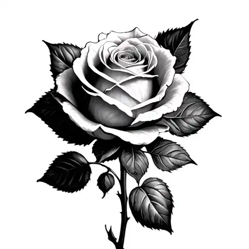 the rose that grew from concrete tattoo design idea